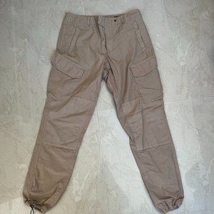 Rag & Bone mens Khaki cornstalk otis cotton ripstop cargo pants size 31